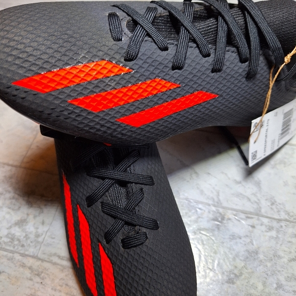 ADIDAS KIDS X SPEEDPORTAL.3 FG BLACK/SOLAR RED - Size 5 - Picture 2 of 8